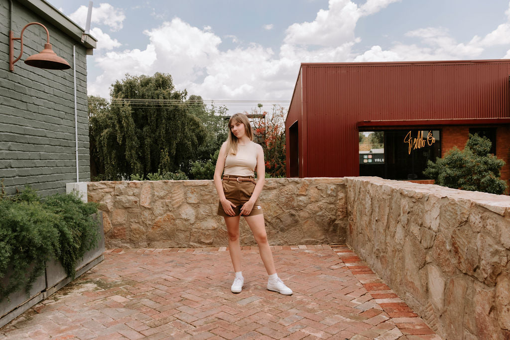 Safari shorts - brown