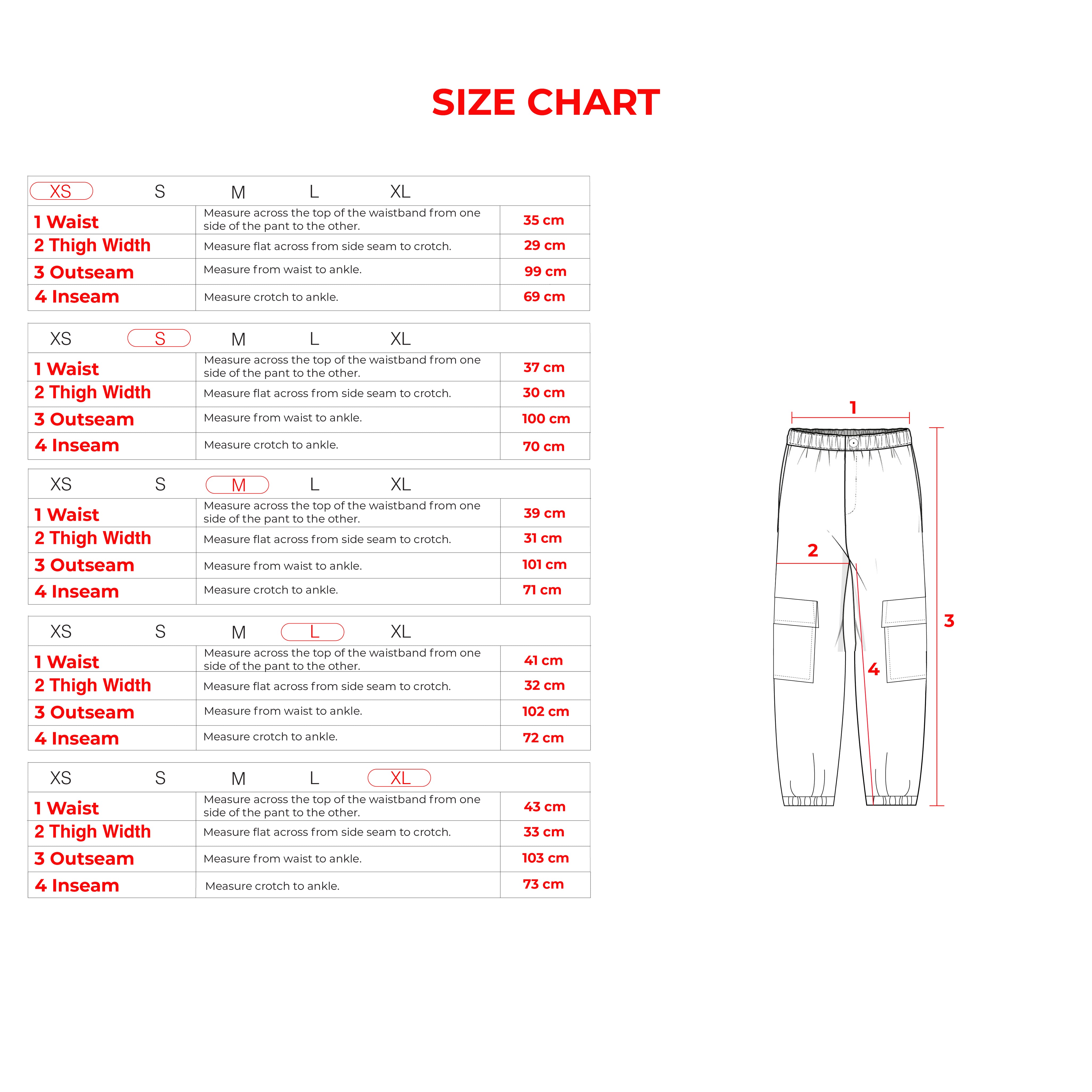 Cargo pants - black