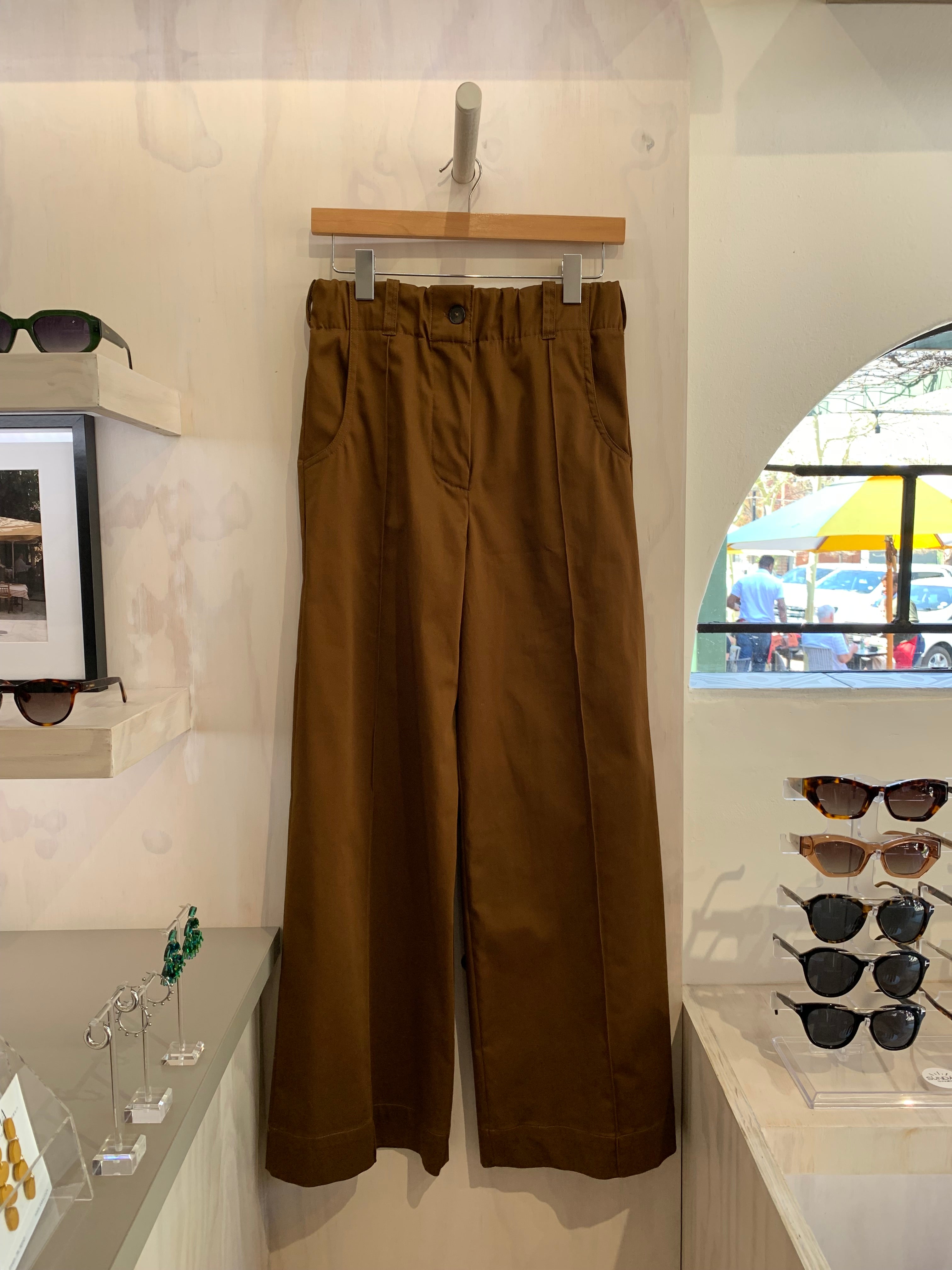 Wide leg pants - brown
