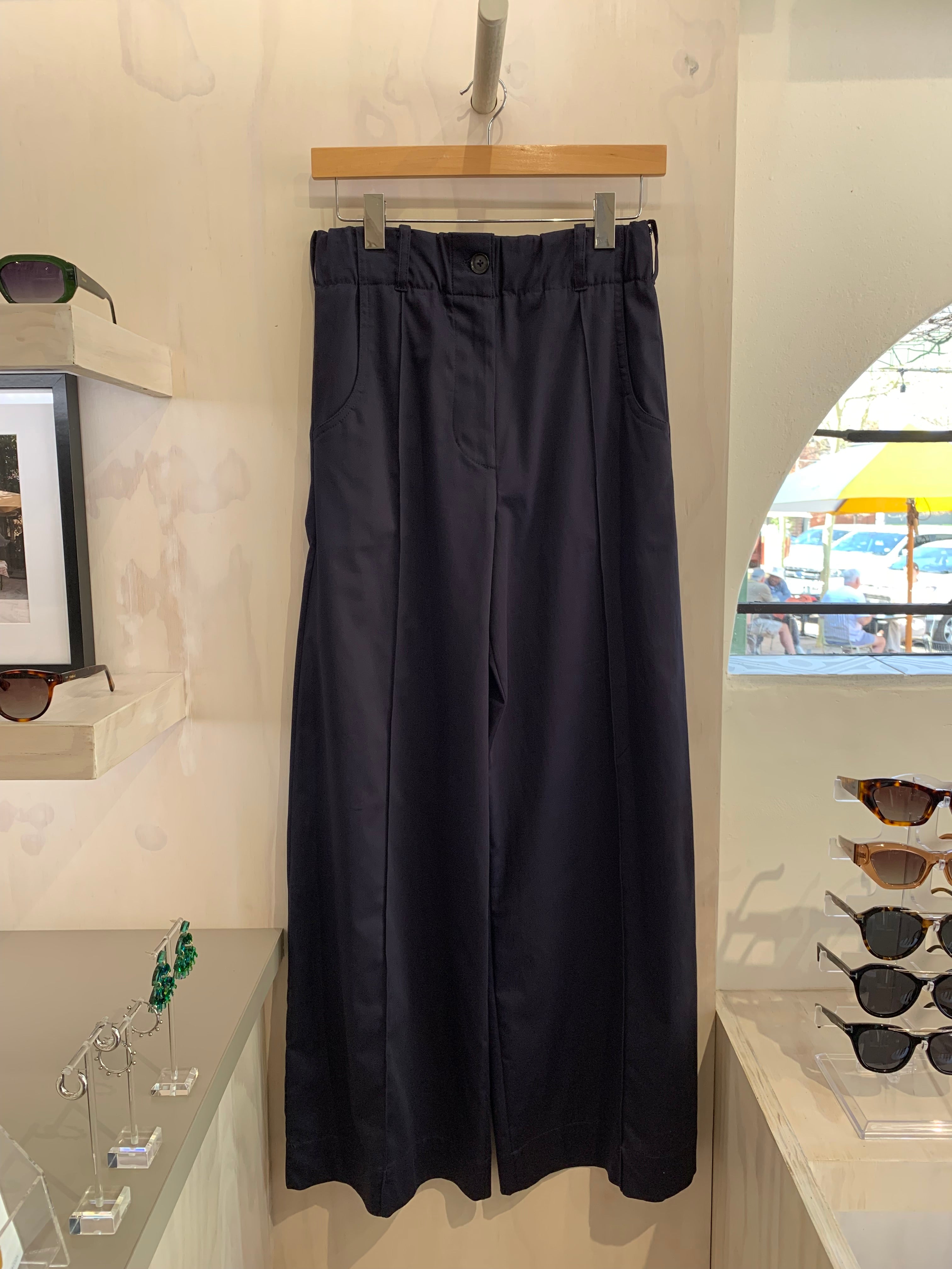 Wide leg pants - navy
