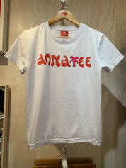 Annatee red and pink palm tee