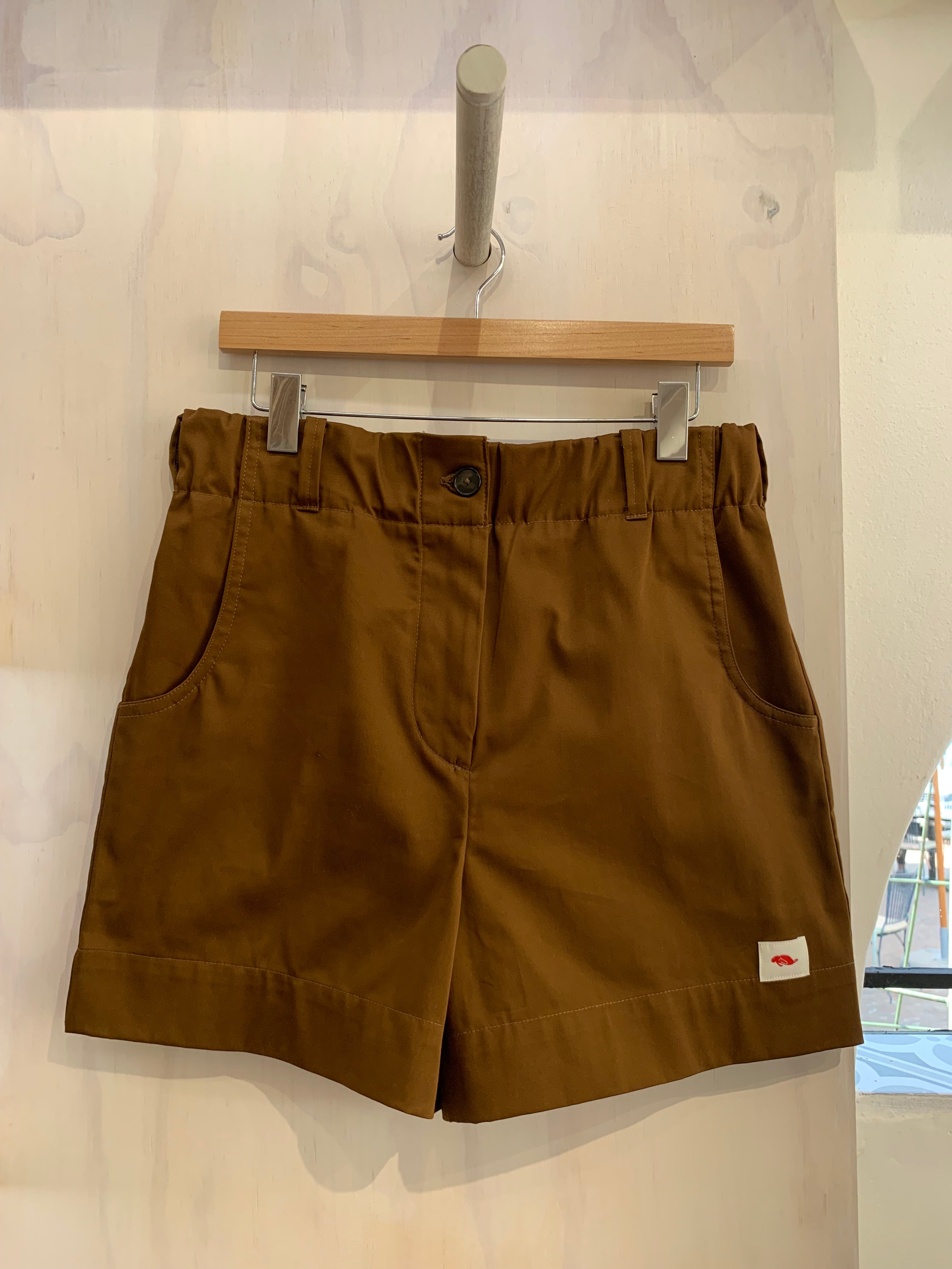 Cotton shorts - brown