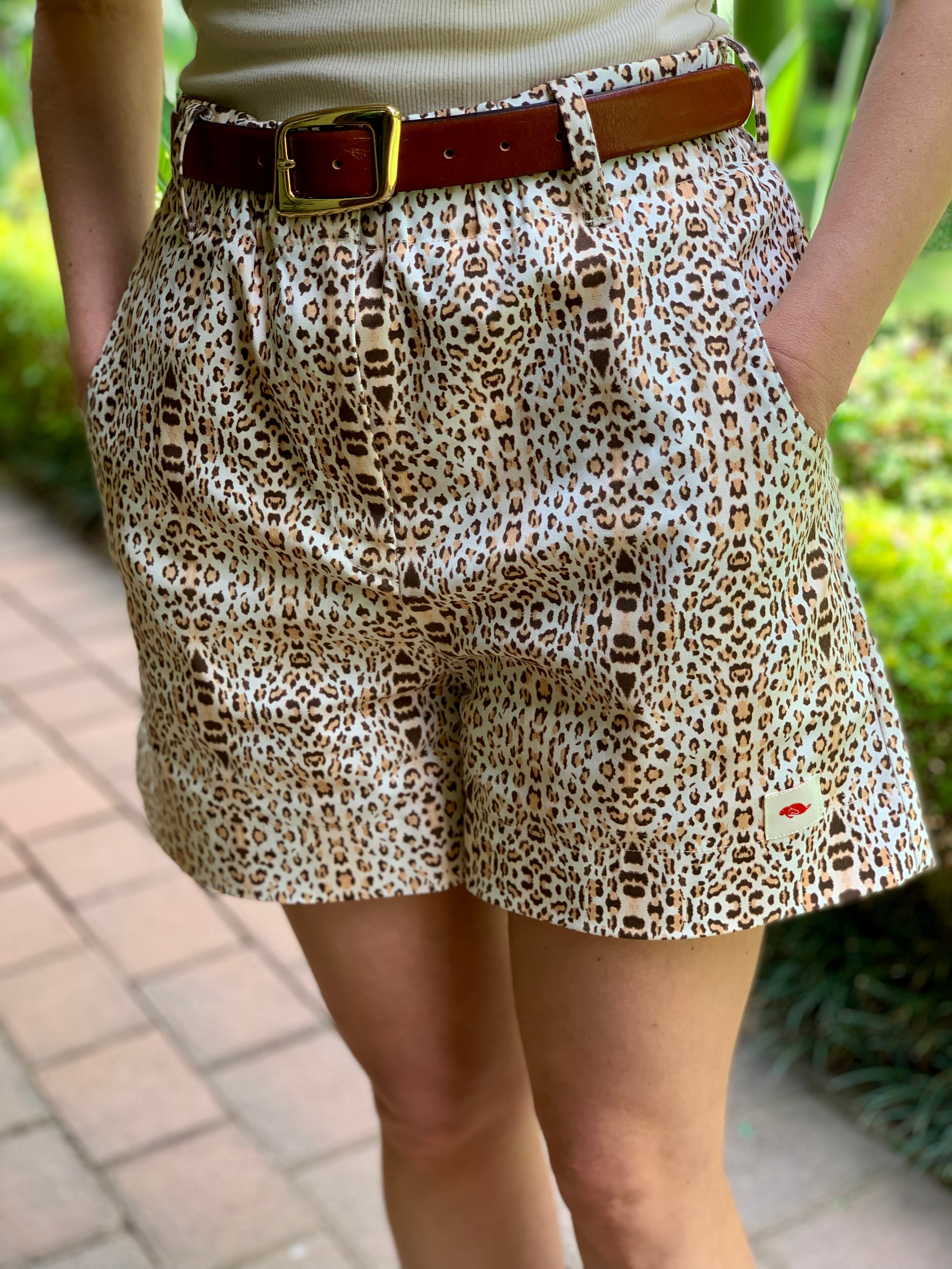 Safari Shorts - Leopard Print