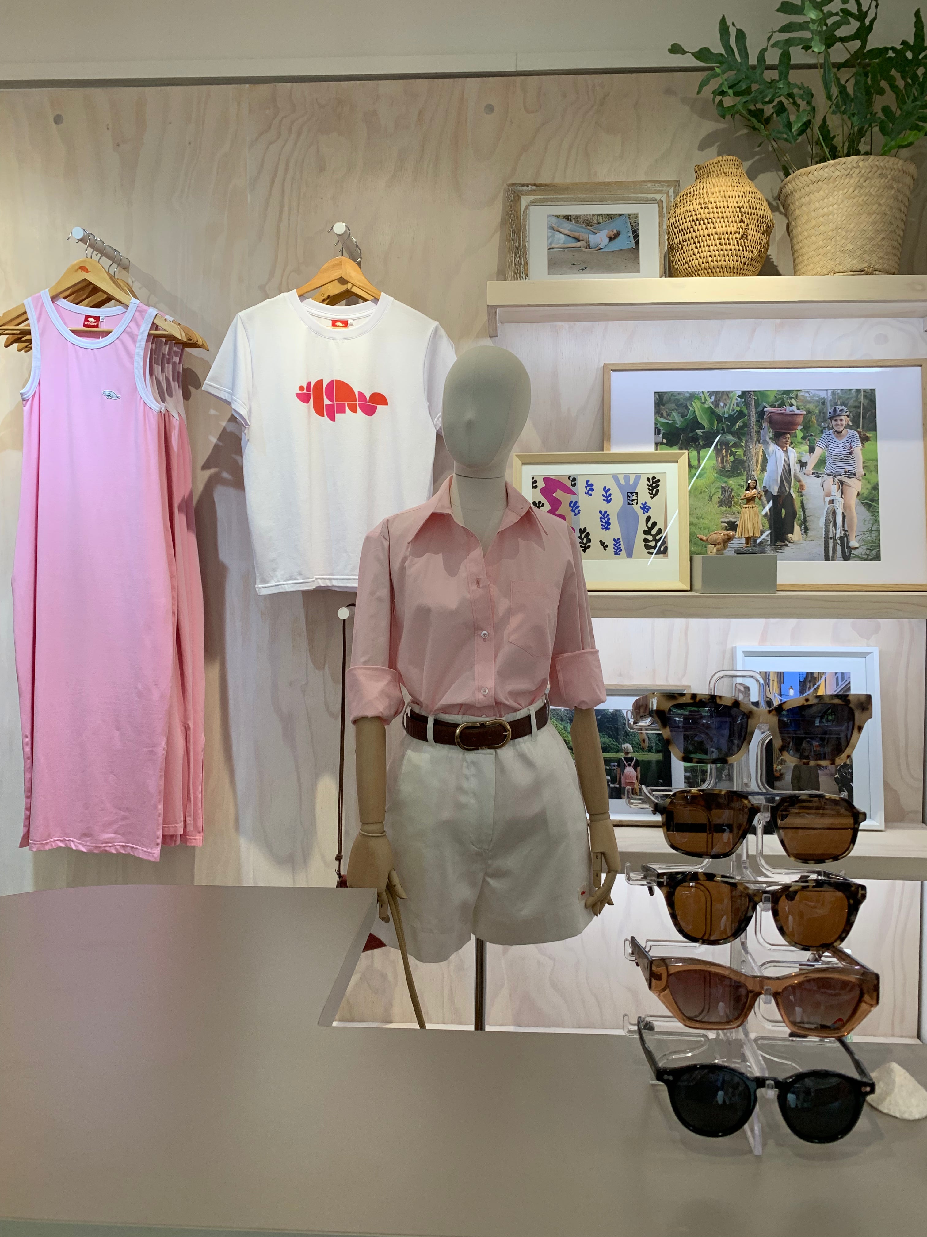 Cotton poplin shirt - soft pink
