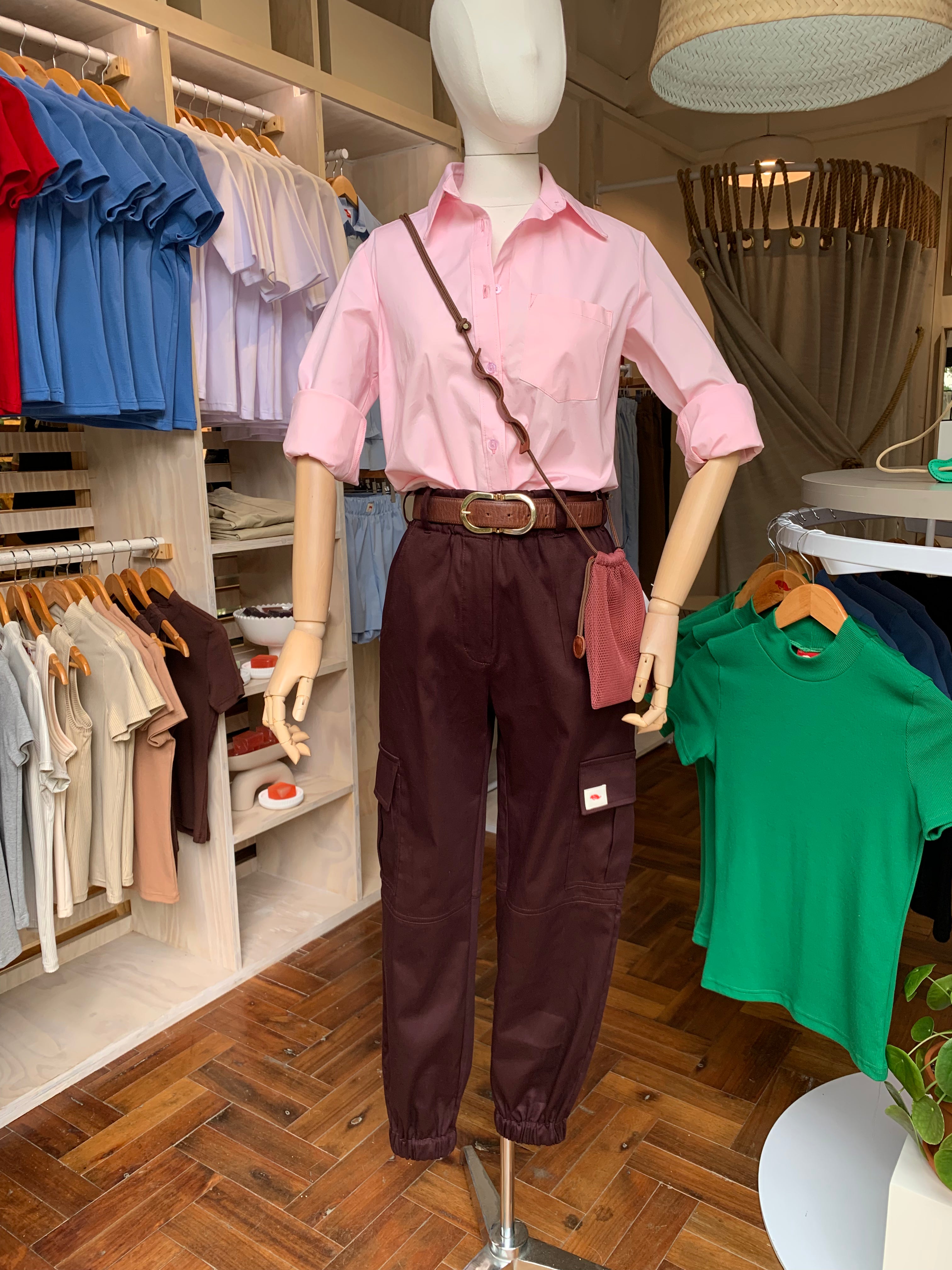 Cargo pants - plum