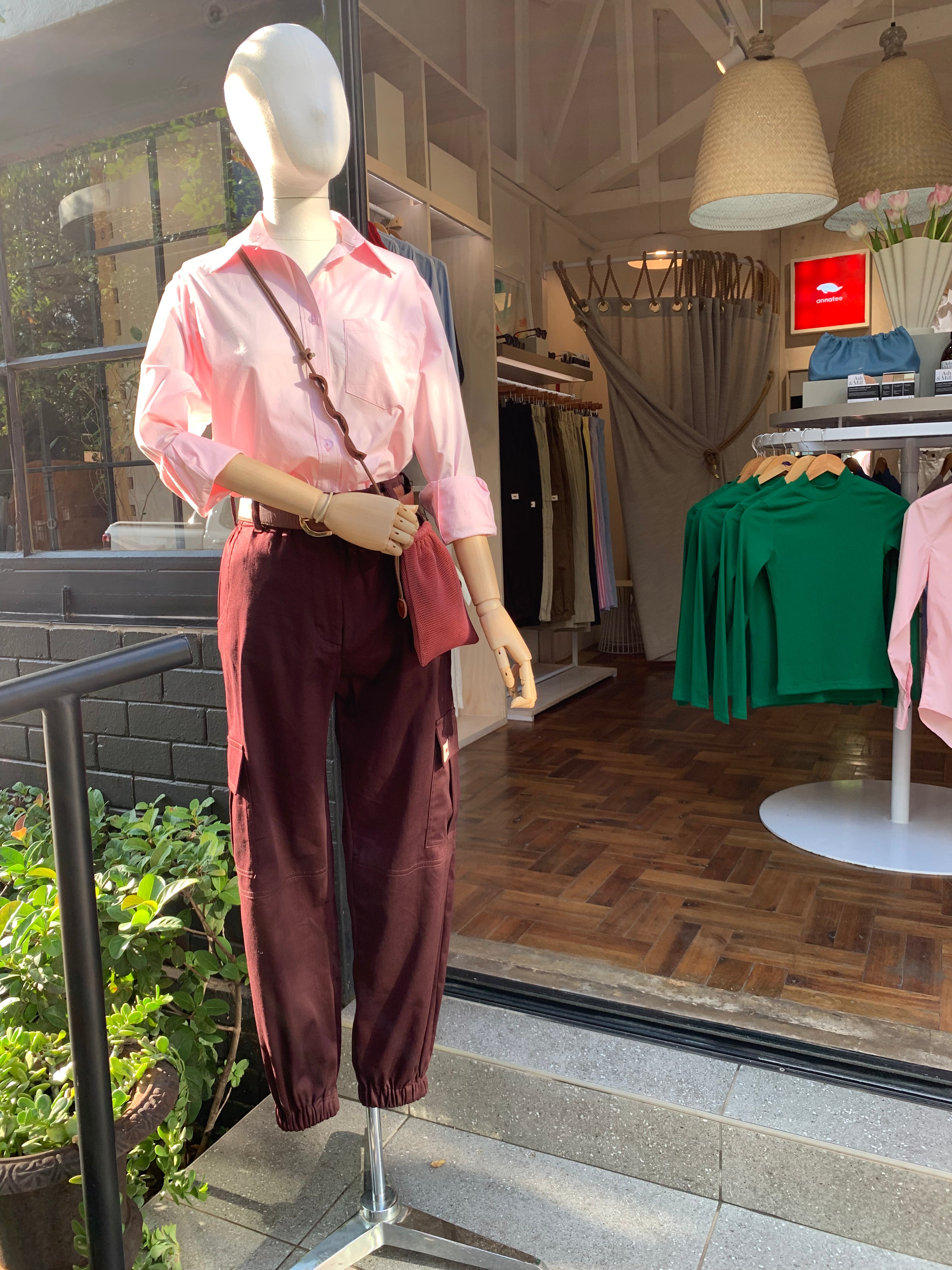 Cargo pants - plum