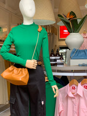 Long sleeve mock neck - green