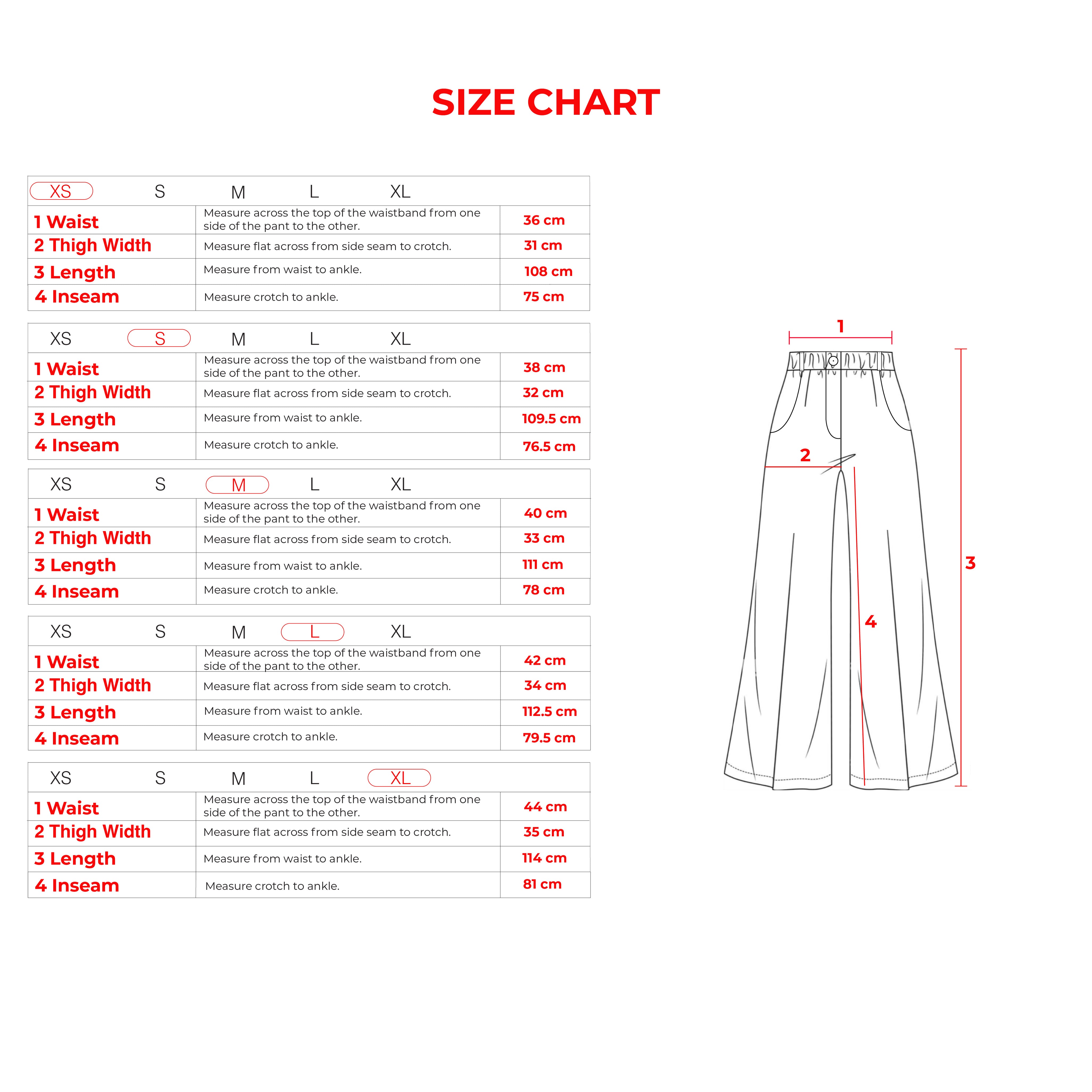 Wide leg pants - denim