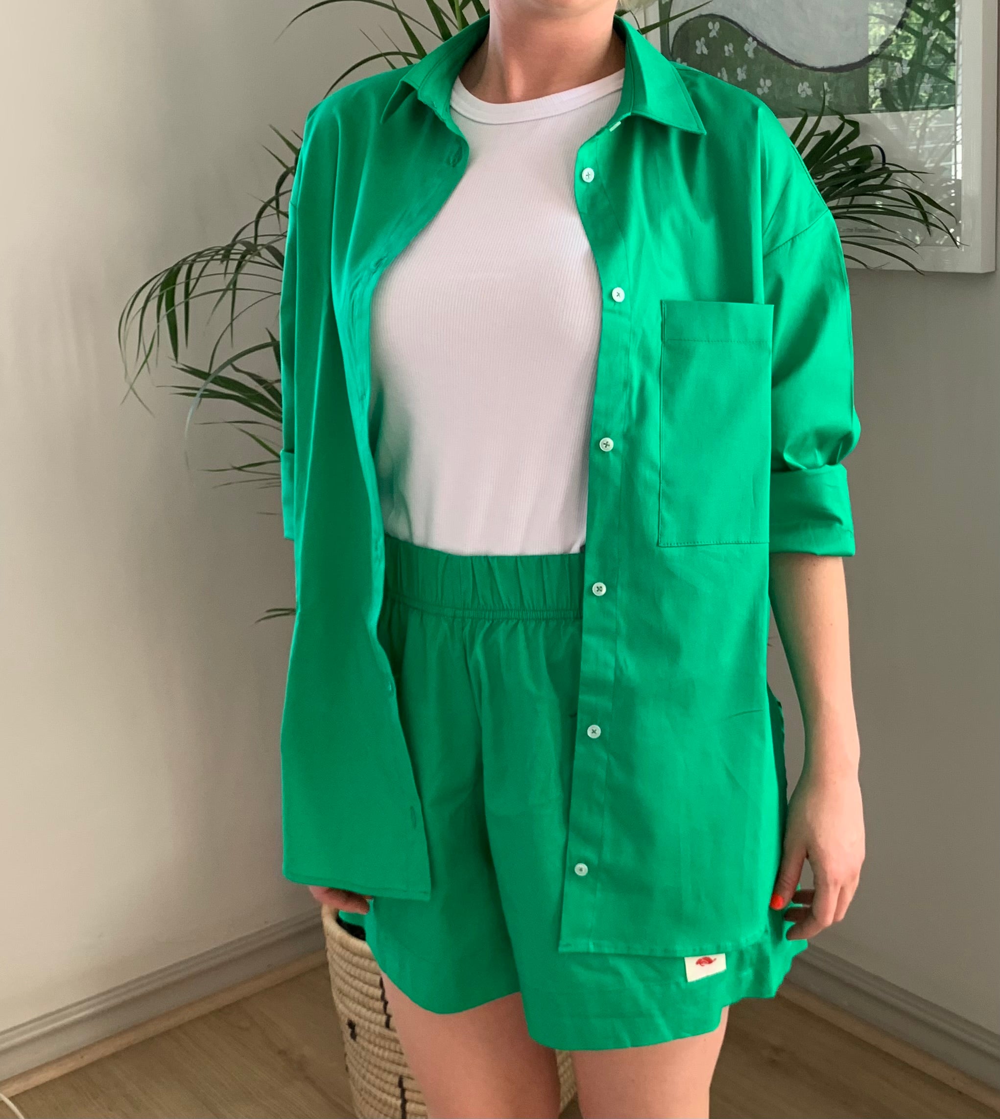 Summer Shirt - Vibrant Green