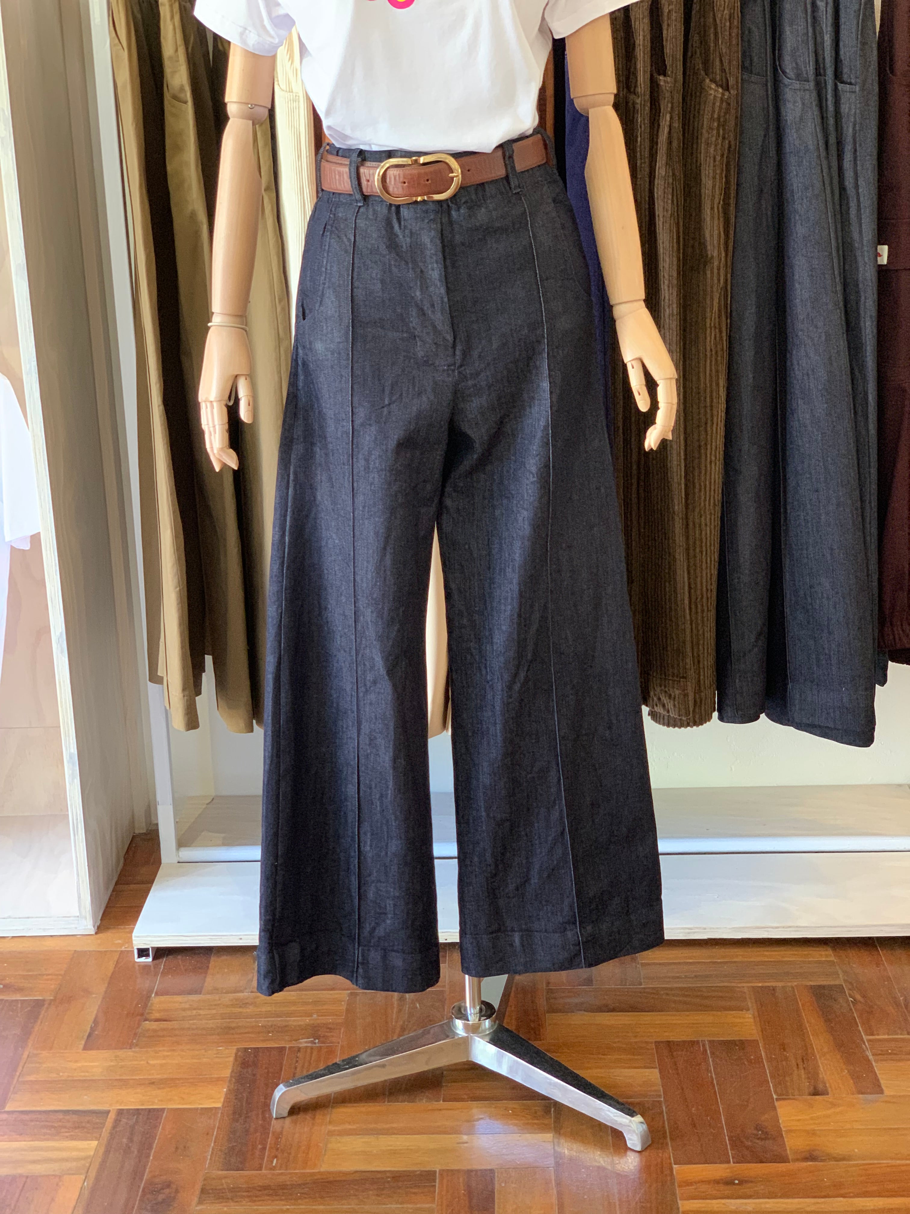 Wide leg pants - denim